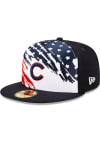 Main image for New Era Chicago Cubs Mens Navy Blue 2022 4th of July 59FIFTY Fitted Hat
