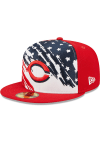 Main image for New Era Cincinnati Reds Mens Red 2022 4th of July 59FIFTY Fitted Hat