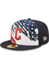 Main image for New Era Cleveland Guardians Mens Navy Blue 2022 4th of July 59FIFTY Fitted Hat