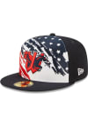 Main image for New Era Wichita Wind Surge Mens Navy Blue 2022 4th of July 59FIFTY Fitted Hat