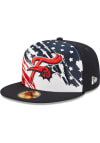 Main image for New Era Reading Fightin Phils Mens Navy Blue 2022 4th of July 59FIFTY Fitted Hat
