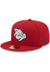 Main image for New Era Lehigh Valley Ironpigs Mens Red MiLB 2022 Authentic Collection Fitted Hat