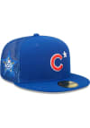 Main image for New Era Chicago Cubs Mens Blue 2022 All-Star Workout 59FIFTY Fitted Hat