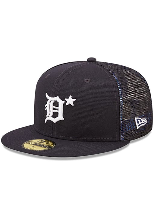 New Era Detroit Tigers Mens Navy Blue 2022 All-Star Workout 59FIFTY Fitted Hat