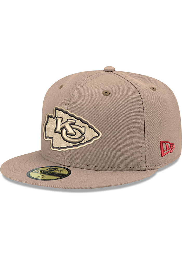 Kansas City Chiefs Mens 2T 59FIFTY BROWN New Era Fitted Hat - 59011346