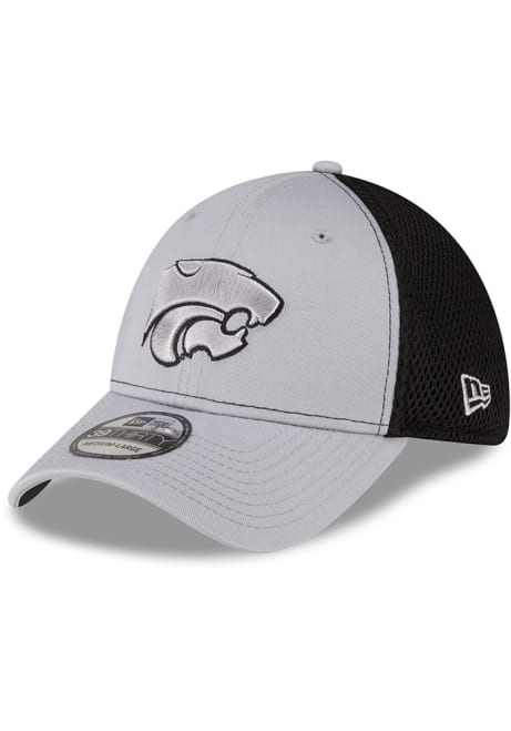 K-State Wildcats New Era 2T Neo 39THIRTY Flex Hat - Grey