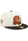 Main image for New Era Cincinnati Bengals Mens Ivory 2022 Sideline 59FIFTY Fitted Hat