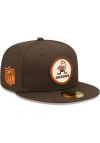 Main image for New Era Cleveland Browns Mens Brown Retro 2022 Sideline 59FIFTY Fitted Hat