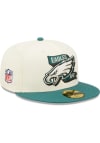 Main image for New Era Philadelphia Eagles Mens Ivory 2022 Sideline 59FIFTY Fitted Hat