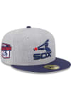 Main image for New Era Chicago White Sox Mens Grey Heather Patch 59FIFTY Fitted Hat