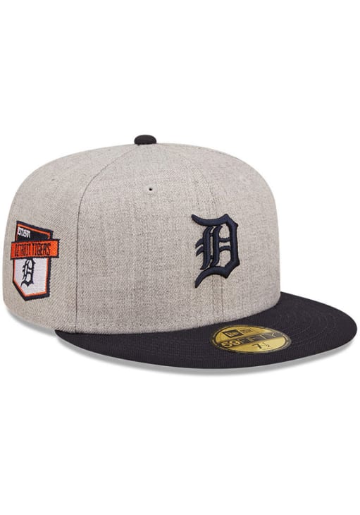 New Era Detroit Tigers Mens Grey 59FIFTY Fitted Hat