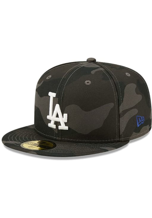 Men's New Era Black Los Angeles Dodgers Team Logo 59FIFTY Fitted Hat