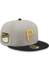 Main image for New Era Pittsburgh Pirates Mens Grey Heather Patch 59FIFTY Fitted Hat