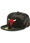 Main image for New Era Chicago Bulls Mens Black Camo 59FIFTY Fitted Hat