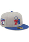 Main image for New Era Philadelphia 76ers Mens Grey Heather Patch 59FIFTY Fitted Hat