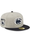 Main image for Penn State Nittany Lions New Era Heather Patch 59FIFTY Fitted Hat - Grey