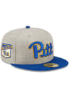 Main image for New Era Pitt Panthers Mens Grey Heather Patch 59FIFTY Fitted Hat