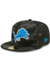 Main image for New Era Detroit Lions Mens Black Camo 59FIFTY Fitted Hat