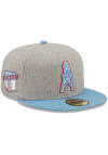 Main image for New Era Houston Oilers Mens Grey Heather Patch 59FIFTY Fitted Hat