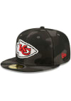 Main image for New Era Kansas City Chiefs Mens Black Camo 59FIFTY Fitted Hat