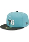 Main image for New Era Philadelphia 76ers Mens Blue 2T Color Pack 59FIFTY Fitted Hat