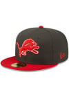 Main image for New Era Detroit Lions Mens Grey 2T Color Pack 59FIFTY Fitted Hat