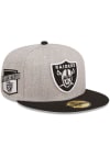 Main image for New Era Las Vegas Raiders Mens Grey Heather Patch 59FIFTY Fitted Hat
