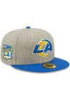 Main image for New Era Los Angeles Rams Mens Grey Heather Patch 59FIFTY Fitted Hat