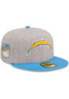 Main image for New Era Los Angeles Chargers Mens Grey Heather Patch 59FIFTY Fitted Hat