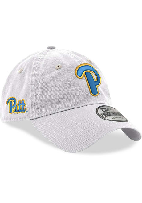 New Era White Pitt Panthers Core Classic 9TWENTY Adjustable Hat
