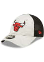 Chicago Bulls New Era Active 9FORTY Adjustable Hat - Grey