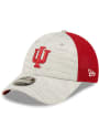 Indiana Hoosiers New Era Active 9FORTY Adjustable Hat - Grey