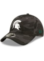 Michigan State Spartans New Era Camo Core Classic 9TWENTY 2.0 Adjustable Hat - Black