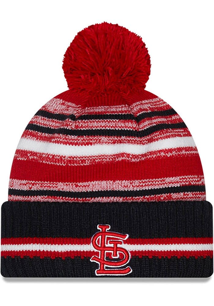 St Louis Cardinals New Era Red Sport Pom Knit Hat - 59013712