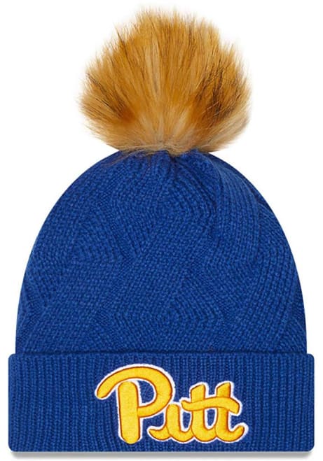 Pitt Panthers New Era Snowy Womens Knit Hat - Blue