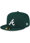 Main image for New Era Atlanta Braves Mens Green Basic 59FIFTY Fitted Hat