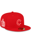 Main image for New Era Chicago Cubs Mens Red Side Patch 59FIFTY Fitted Hat