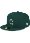Main image for New Era Chicago Cubs Mens Green Basic 59FIFTY Fitted Hat
