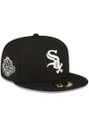 Main image for New Era Chicago White Sox Mens Black Side Patch 59FIFTY Fitted Hat