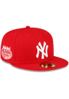 Main image for New Era New York Yankees Mens Red Side Patch 59FIFTY Fitted Hat