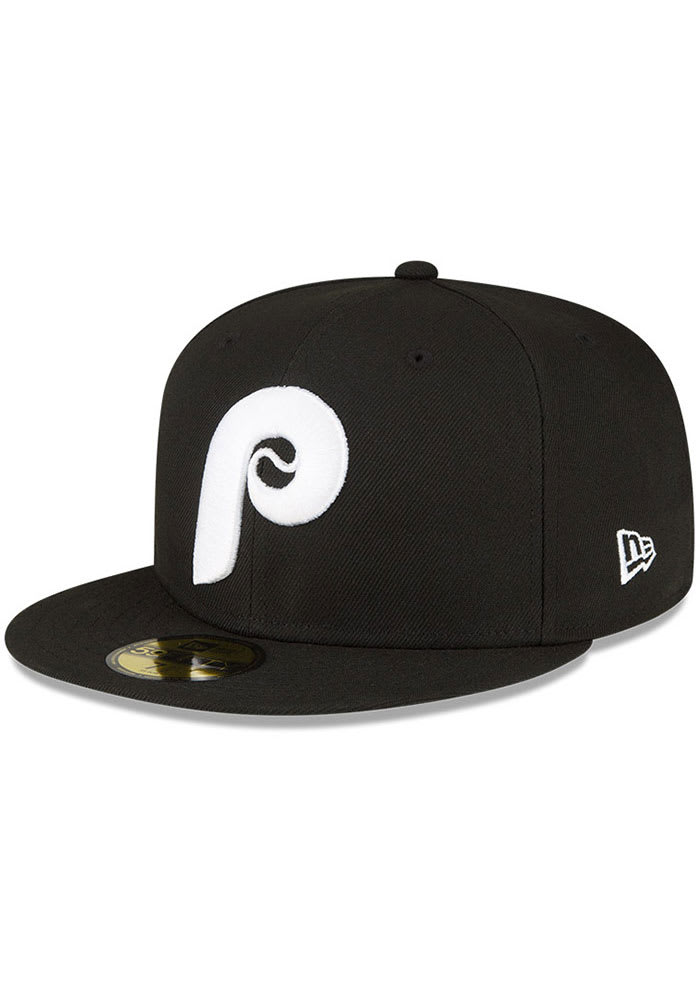 Philadelphia Phillies Mens Side Patch 59FIFTY BLACK New Era