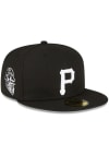 Main image for New Era Pittsburgh Pirates Mens Black Side Patch 59FIFTY Fitted Hat