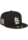 Main image for New Era St Louis Cardinals Mens Black Side Patch 59FIFTY Fitted Hat