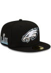 Main image for New Era Philadelphia Eagles Mens Midnight Green Patch Up 59FIFTY Fitted Hat