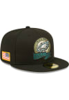 Main image for New Era Philadelphia Eagles Mens Black 2022 Salute to Service 59FIFTY Fitted Hat