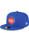Main image for New Era Detroit Pistons Mens Blue Basic 59FIFTY Fitted Hat