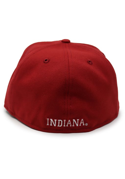 New Era Indiana Hoosiers Red Basic 59FIFTY Fitted Hat, Red, POLYESTER, Size 7 1/8, Rally House