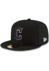 Main image for New Era Cleveland Guardians Mens Black White Logo 59FIFTY Fitted Hat