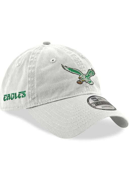 New Era Philadelphia Eagles Core Classic 9TWENTY Adjustable Hat - White, White, Cotton, Size ADJ, Rally House