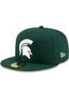 Main image for New Era Michigan State Spartans Mens Green Basic 59FIFTY Fitted Hat